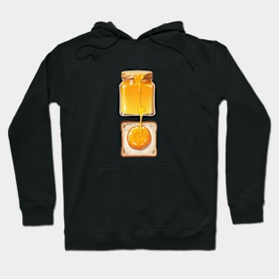 Orange Kawaii Yummy Sandwich Vintage Since Established Toast Bread Hoodie